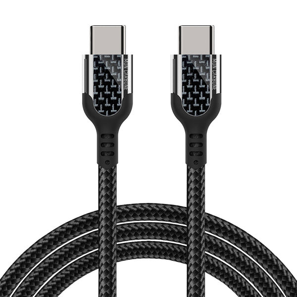 碳纖維USB C TO C快速充電傳輸線