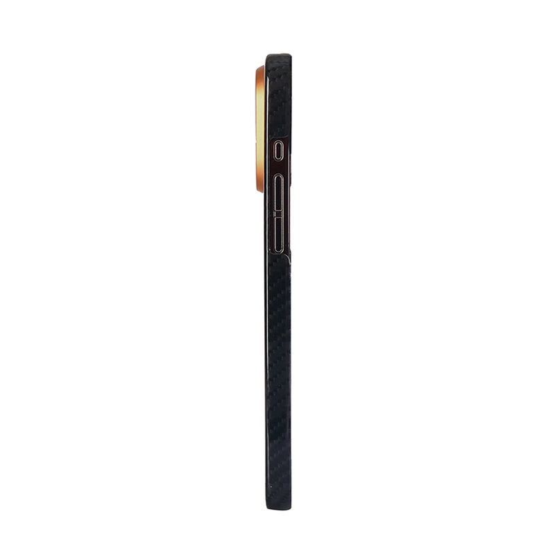 超強磁吸防彈纖維保護殼 iPhone 15 系列（附帶手機支架）- 亮面方格黑