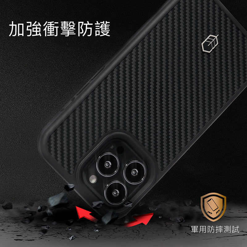 強化耐衝擊防彈纖維 iPhone 13 系列 –  消光黑