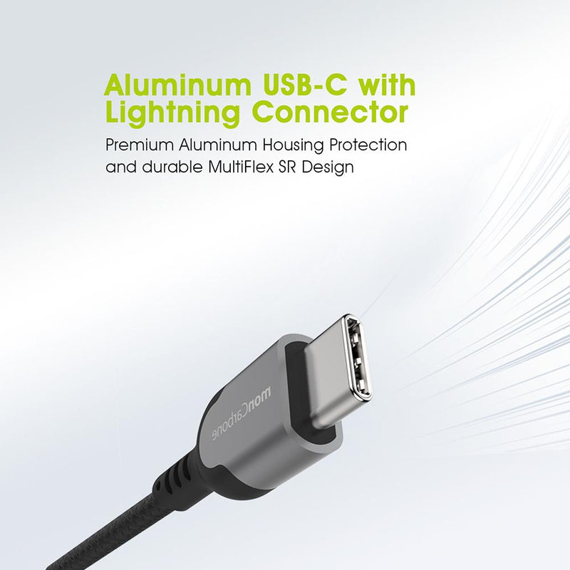 鋁合金 MFi USB-C to Lightning 快速充電傳輸線