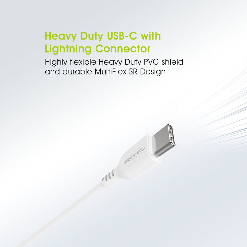 PVC MFi USB-C to Lightning 快速充電傳輸線