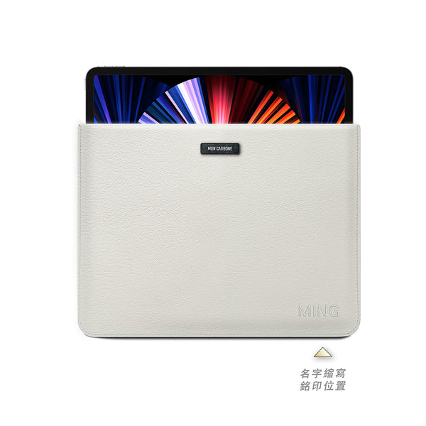 iPad Air / iPad Pro義大利Napa皮革保護套 – 象牙白