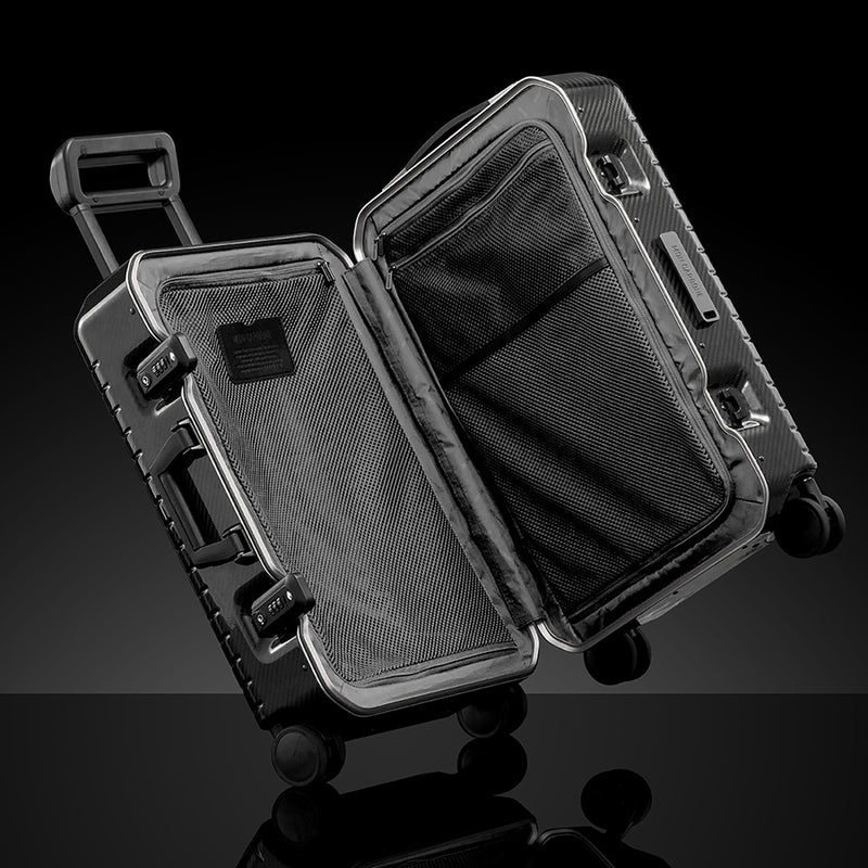 BLACKDIAMOND碳纖維行李箱鋁框版 亮面黑